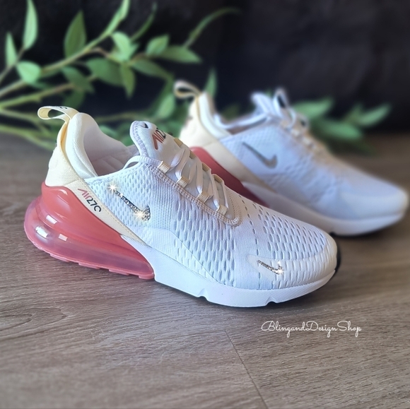 Bling Nike Women's Air Max 270 Sneakers Customized With Crystals Bling Shoes - Picture 7 of 7